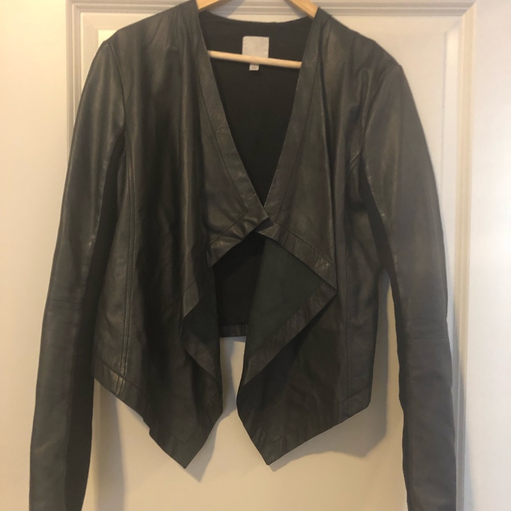 Halogen Leather Jacket